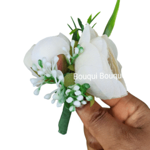 Ivory Boutonniere